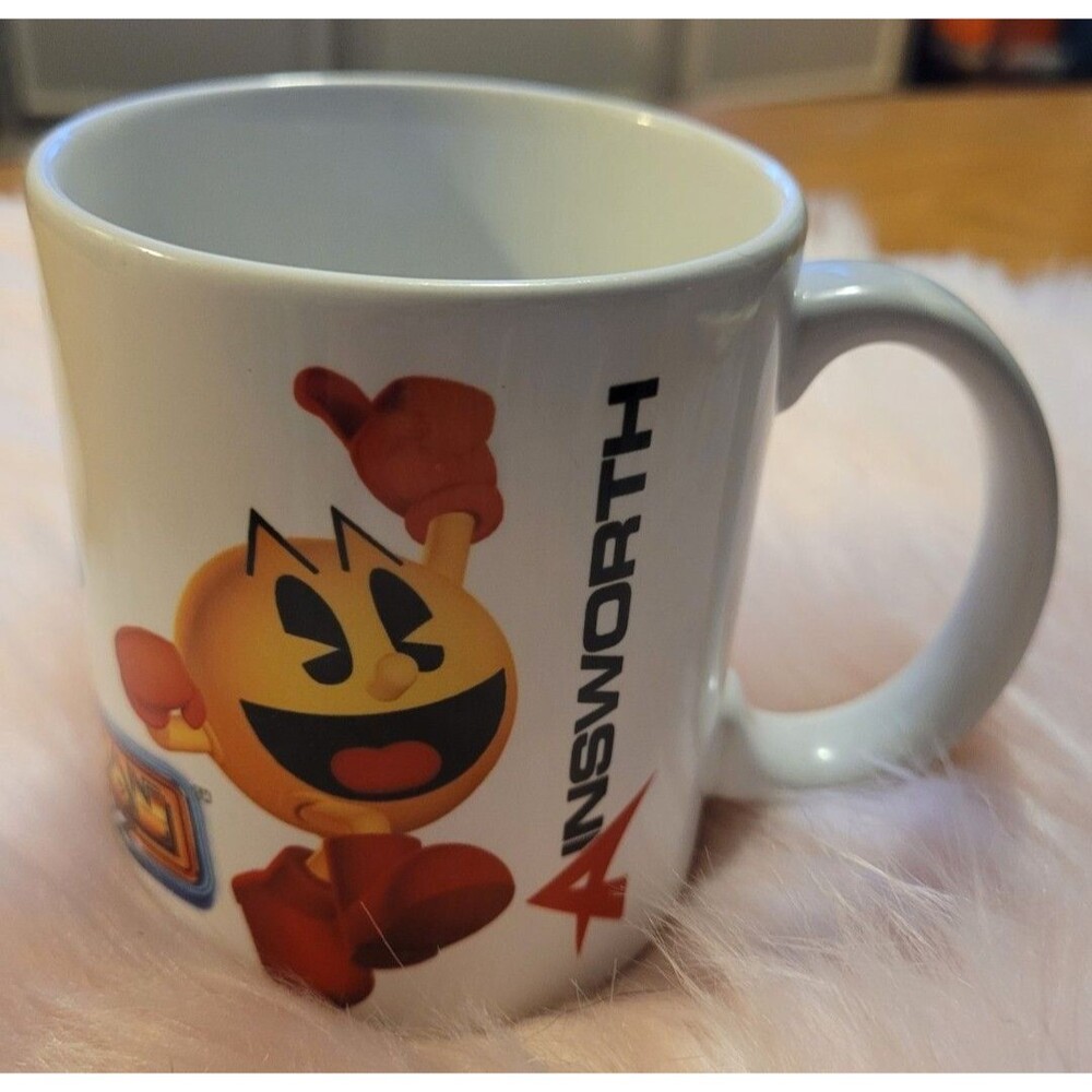 PACMAN LINK Coffee Mug Retro 90s Video Game Bandai Namco Ainsworth